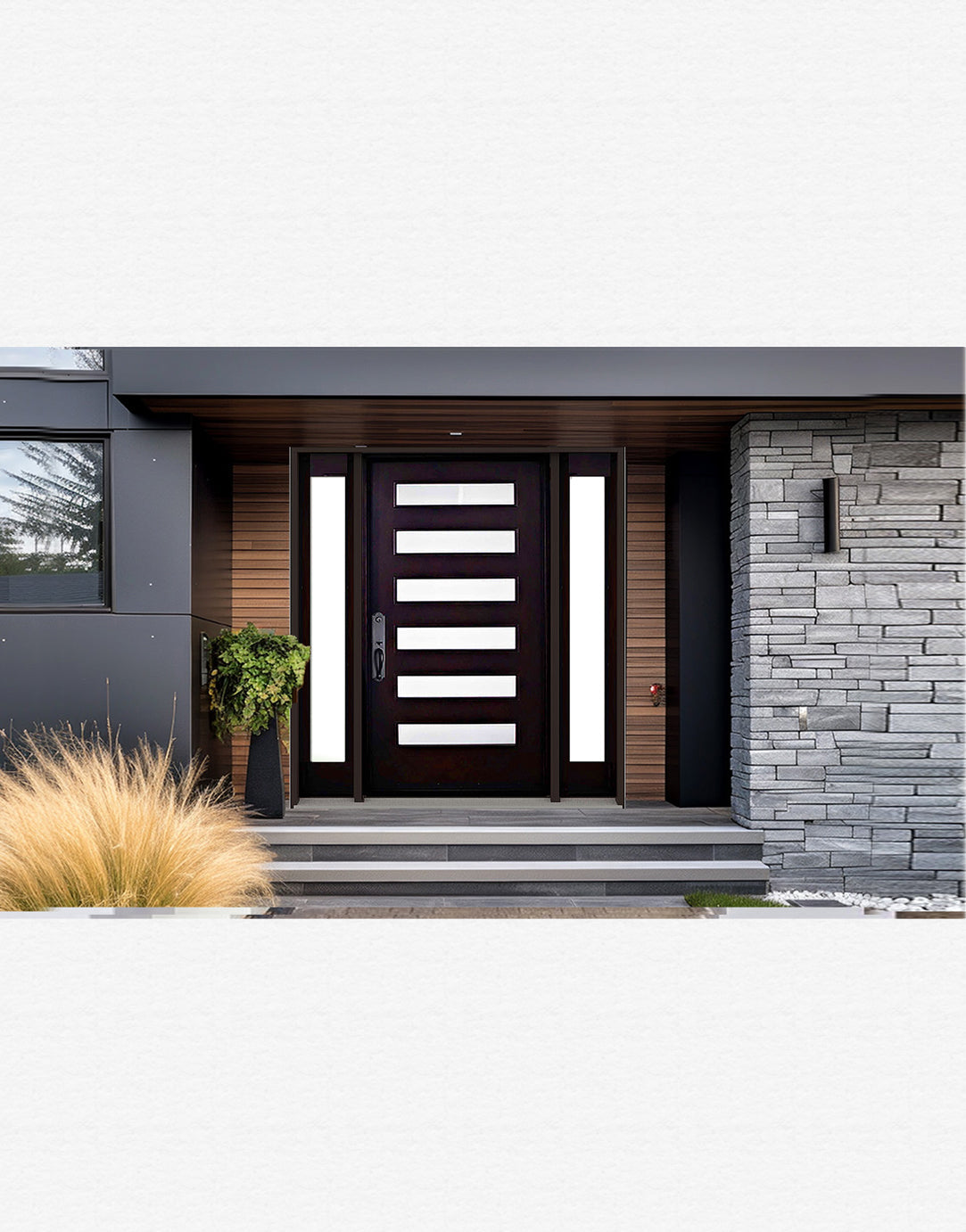 Solid Wood Exterior Door M6P