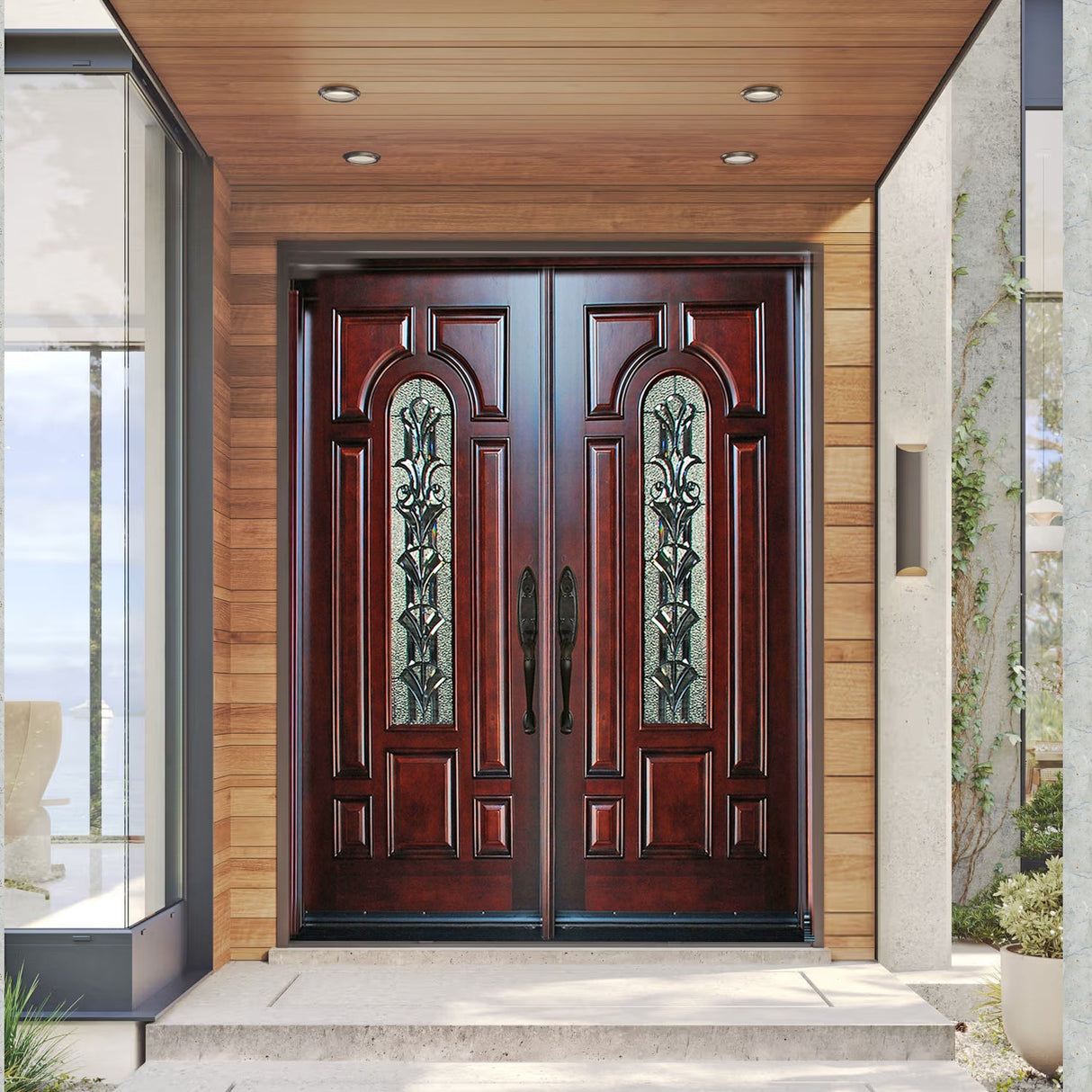 Solid Wood Entry Door-M280