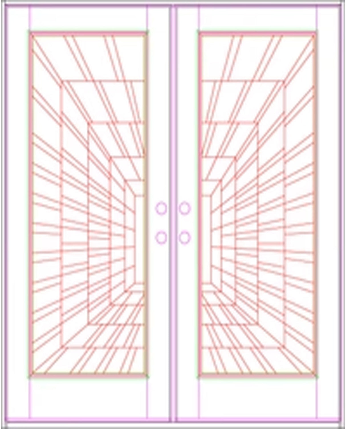 Solid Wood Exterior Door 300I -Time Tunnel