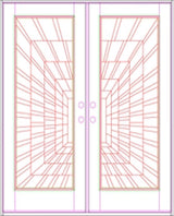 Solid Wood Exterior Door 300I -Time Tunnel